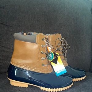 Women’s~Duck Boots~Sporto~brown & Blue~Size 7